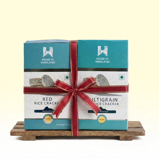 Himalayan Multigrain Red Rice Crackers & Himalayan Red Rice Crackers