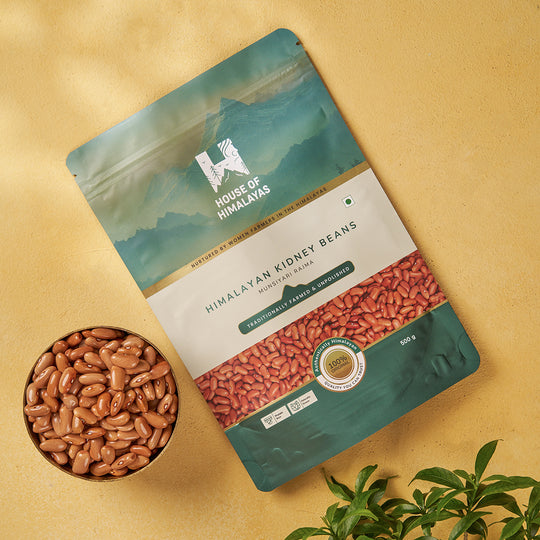 Himalayan Munsiyari Rajma - Creamy White Heirloom Kidney Beans  (Unpolished, GI Product of Uttarakhand)