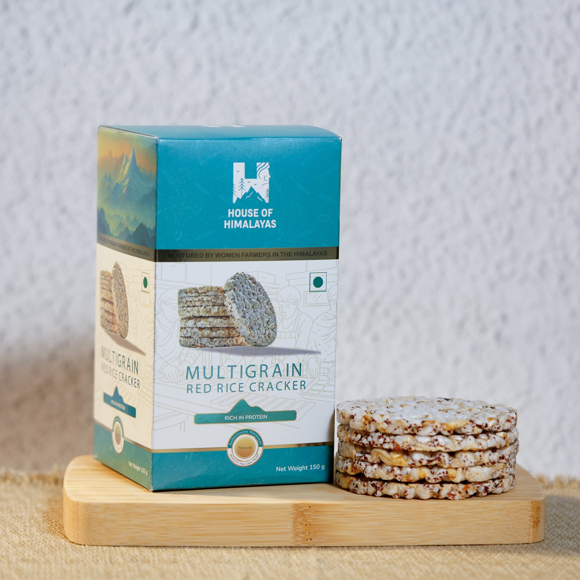 Himalayan Multigrain Red Rice Crackers