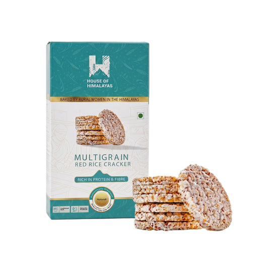Himalayan Multigrain Red Rice Crackers