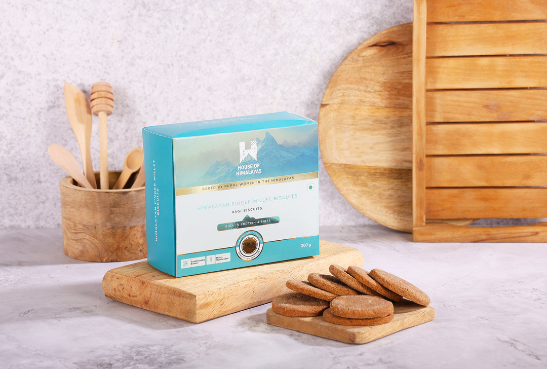 Himalayan Finger Millet Biscuits (Ragi Biscuits)