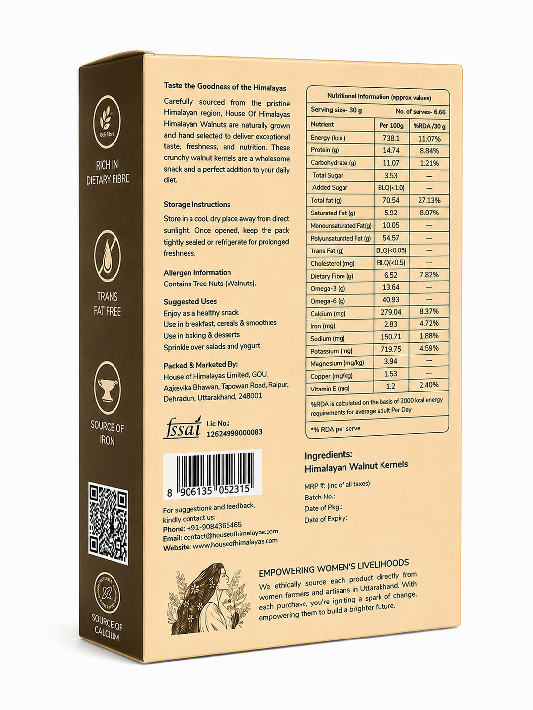 Himalayan Walnuts Premium Kernels