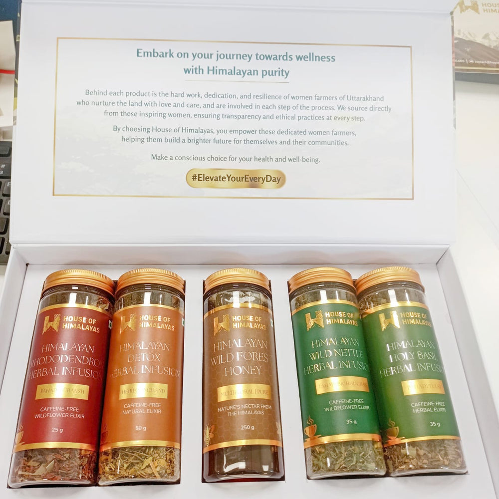 Himalayan Assorted Herbal Infusions & Honey Collection Box