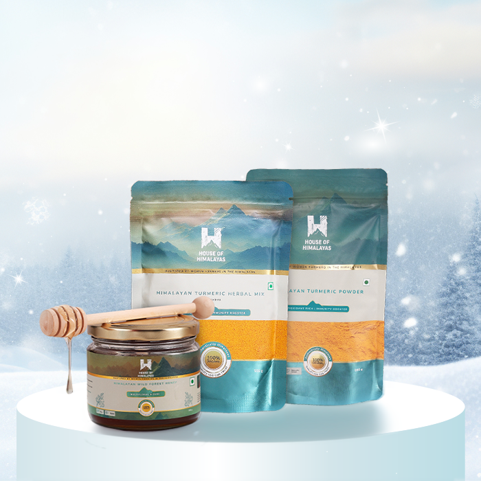 Wild Forest Honey + Pahadi Kadha + Turmeric 100 gm